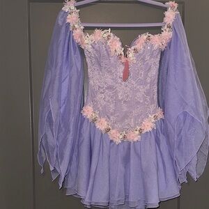 Sugar Thrillz Lavender and Pink Floral Dress